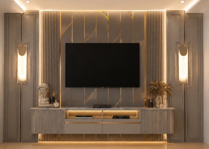 Arched Marble Slat Wall